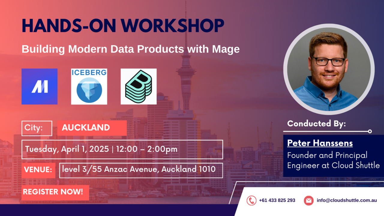 Auckland Workshop: Building Data Products with Mage